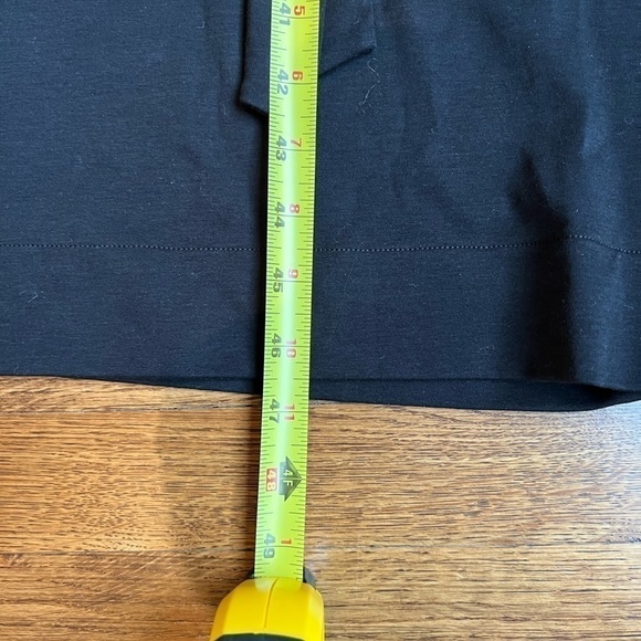 VINCE Black 100% cotton square neck belted midi dress size small - Picture 11 of 15